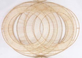 Yuan Zhen - L'Abstraction Primodiale Serie 2, ramie et acier, Wanbing Huang, 2024